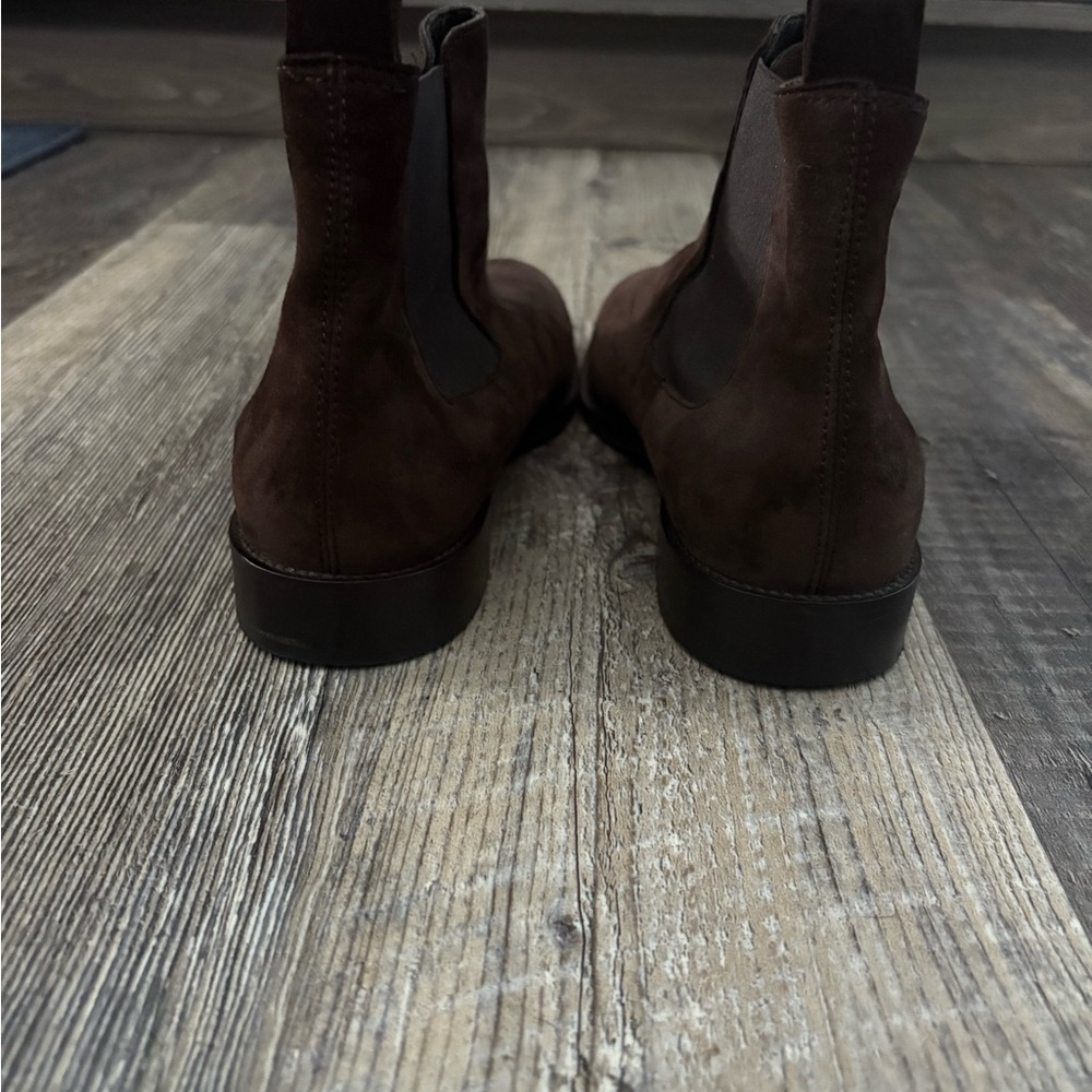 Boots 275 Central brown leather Italian boots - Picture 4 of 9